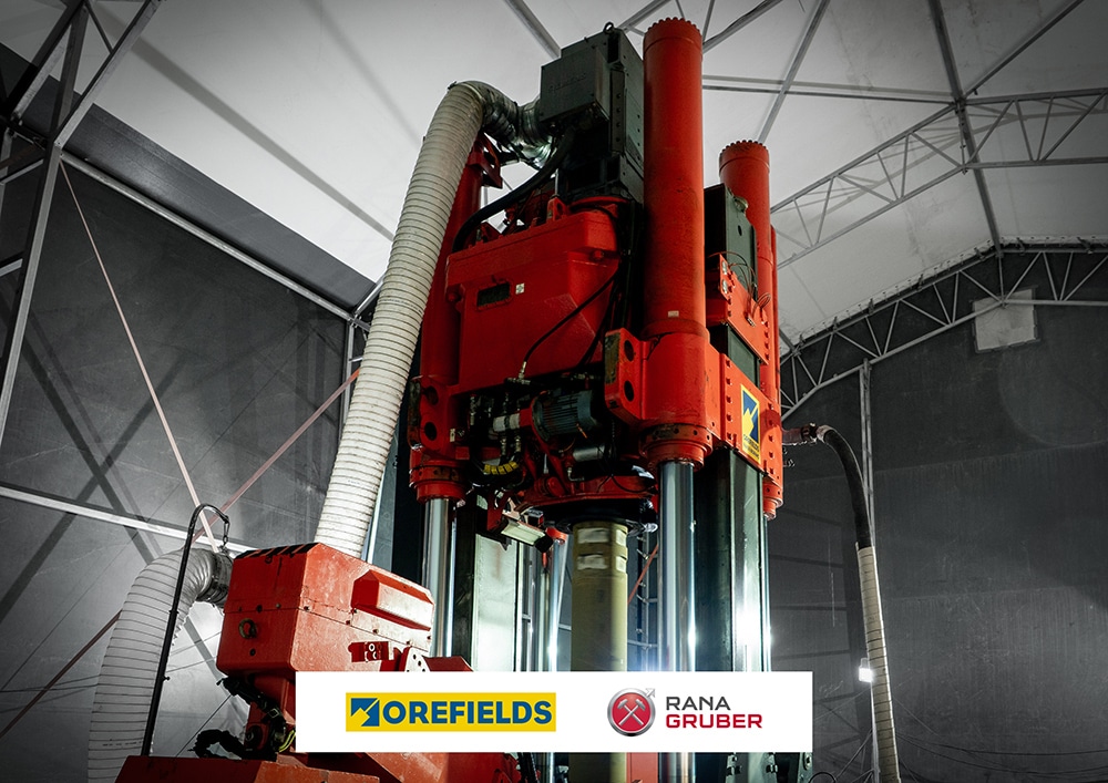 Orefields Raise Boring nytt kontrakt med Rana Gruber.